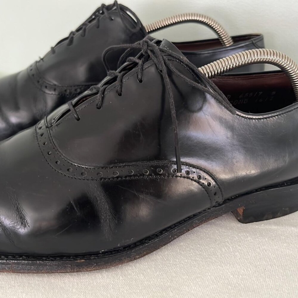 Allen Edmonds Black Leather Oxford Dress Shoes Danbury Mens Size 10.5 D Shoes
